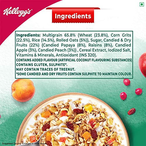 Kellogg’s Muesli 22 Fruit Magic, Breakfast Cereal, High in Fibre, High