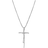 Silpada 'Organic Cross' Pendant Necklace in Sterling Silver, 18" + 2"