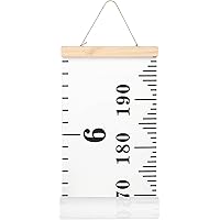 MIBOTE Baby Growth Chart Handing Ruler Wall Decor for Kids, Canvas Removable Growth Height Chart 79" x 7.9"