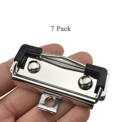 HAHIYO 2.76 Inches Silver Metal Clipboard Clips