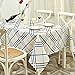 TUBEROSE 60 x 84 Inch Checkered Rectangle Table Cloth - Stain Resistant Waterproof Picnic Gingham Tablecloth for Outdoor Indoor, Navy Blue and White