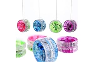 Bioristar LED Light Up Yo Yo Yoyo for Kids Beginner Yo Yo 4 Pack (4 Pack LED Light Up Yo Yo)
