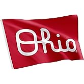 Desert Cactus Ohio State University OSU Flag - 3 x 5 Feet Buckeyes Banner, Indoor/Outdoor Durable Fabric, 100% Polyester Design (Style 5)