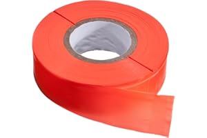 HME 150' Trail Marking Ribbon - Environmentally Safe Fluorescent Orange Rugged Weather-Resistant Hunting Tape