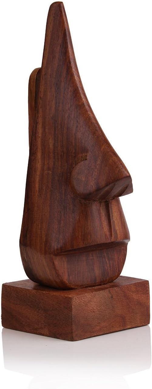 storeindya Wooden Handmade Nose-Shaped Eyeglass Spectacle Holder,Eyewear Retainer, Sunglasses Holder, Spectacle Display Stand - Image 3