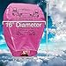 Premium Quality Sky Floating Hot Air Balloon, Biodegradeable, Rice Paper, Chinese, For Parties, Weddings, Birthdays, Memorials, & Other Gatherings/Celebrations/Events (In Memory Of, Pink, 10 Pack)