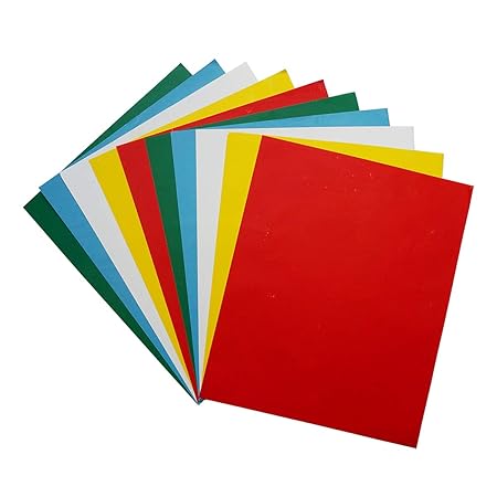YXJD 10 Blatt Kohlepapier Farbiges Transferpapier Pauspapier 23 x 28cm für Holz Papier Segeltuch Stoff in 5 Farben