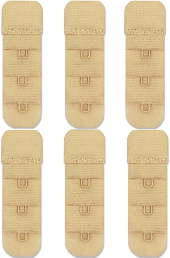 Women's Soft Back Lingerie Band Extender Stretchy Bra Strap Extenders with 1 Hooks