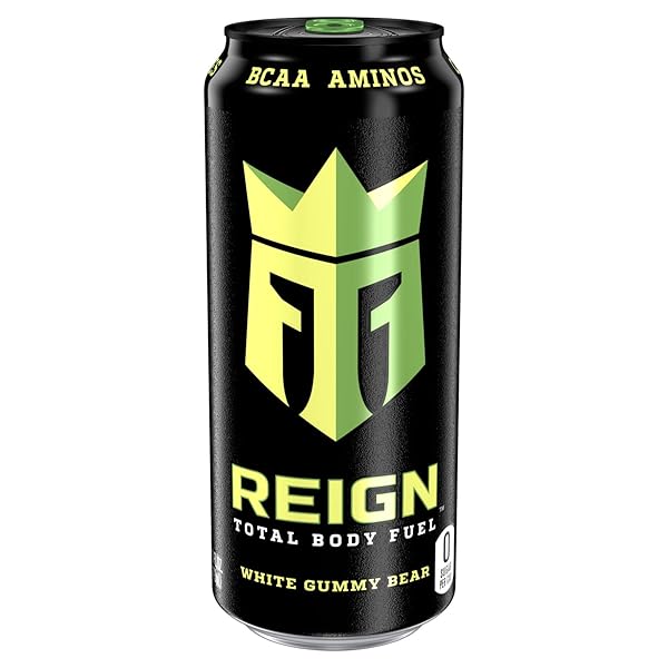 REIGN TOTAL BODY FUEL, WHITE GUMMY BEAR DRINK, 16 FL OZ