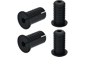 EASYEAH 4pc Starlink Cable Grommet 3/4" Silicone Anti-Slip Wall Hole Pass Through Split Cable Bushings for TV Wire Ethernet Cord, Starlink Cable Routing Kit Accessories,38mm/1.5"Ht, Black