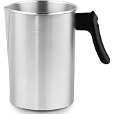 SAEUYVB 3L Aluminum Candle Wax Melting Pouring Pot | 4 lbs Capacity Aluminum Wax Melter with Heat-Resistant Handle &amp; Dripless Spout,Essential Candle Making Supplies