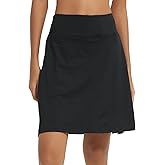 NOOYME 20" Skorts for Women Athletic Modest with Pockets Knee Length Tennis Golf Skirts