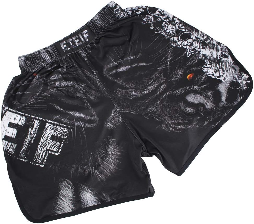 Mens Muay Thai Boxing Shorts Running Fitness Training Elastic Shorts