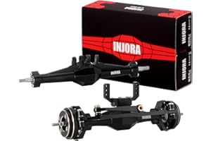 INJORA +4mm Diamond Axles with Brass Steering Knuckles for 1/18 RC Crawler TRX4M Upgrade