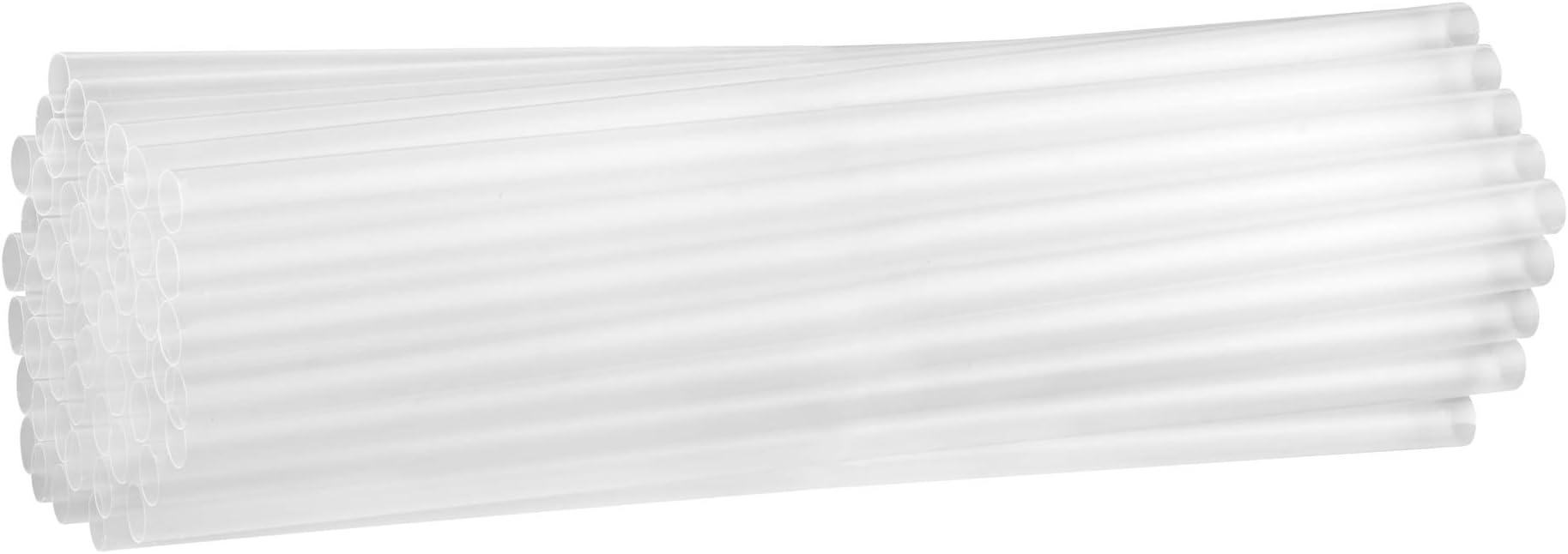 Jumbo Plastic Straws for Smoothies, Clear Transparent Drinking Straws 8mm X 210mm, Package of 250 Perfect for Milkshakes, Fruit Shakes, and All Other Drinks (Clear)