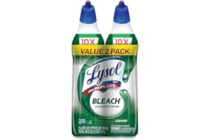 Lysol Complete Clean Toilet Bowl Cleaner with Bleach Value Pack, 2 Count