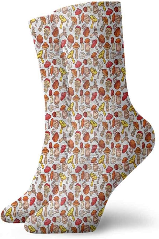 Calcetines divertidos para mujer Sox Mushroom, hada elfo en un hongo de