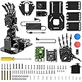 Robot Hand for Raspberry Pi Open Source AI Bionic Robotic Hand Five Fingers Solely Movement Mechanical Arm DIY Smart Robot & Engineering Kits, Science/Coding/Programming Set, Right Hand & RPi 5 4GB