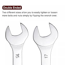 uxcell Thin Open End Wrench, 16mm x 17mm Metric