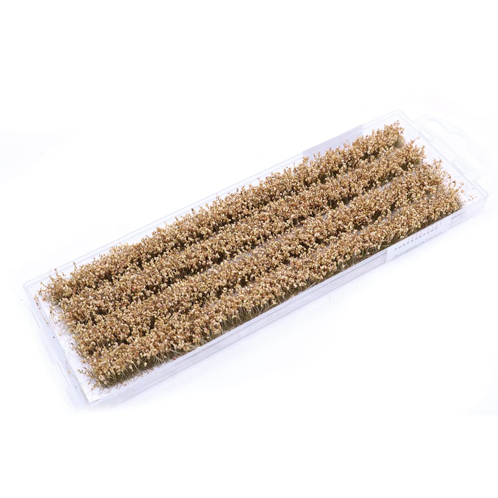 Tiardey Static Rice Field Grass Model Rice Field Scene Railway Artificial Grass Miniature War Gaming Terrain DIY Model Railroad Scenery War Gaming Scenery - Gold Wheat Field