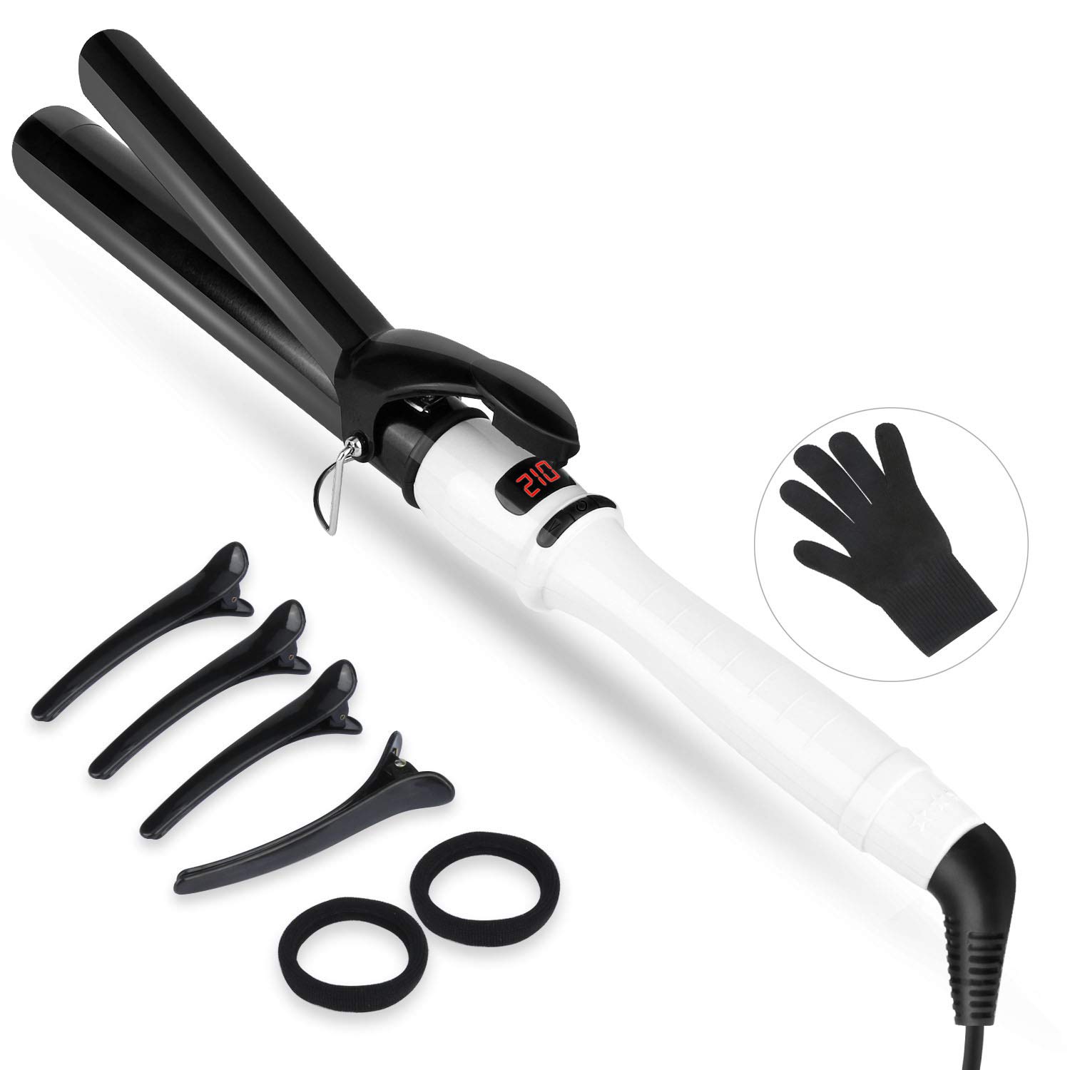 lockenstab mit handschuh