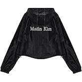 Matin Kim, Crop Hoody Coating Jumper, Daily Windbreaker