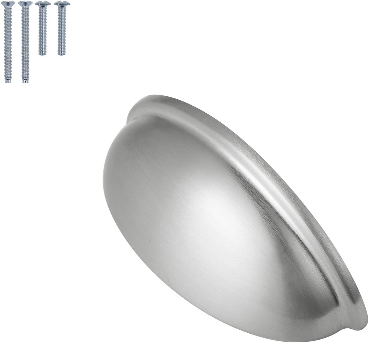 5 Pack 76mm Kitchen Cabinet Bin Cup Handle Zinc Alloy Cupboard Drawer Handles Brushed Nickel Bedroom Furniture Door Pulls
