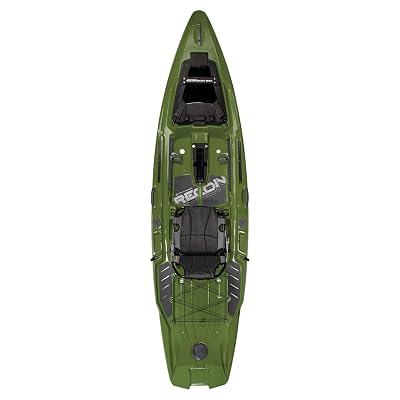 Wilderness Systems Recon 120 - Sit on Top Fishing Kayak - 360 Degree ACES seat - 12 ft - Ranger Green