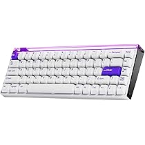 MelGeek MADE68 Pro+ Teclado para jogos com fio, teclado magnético