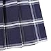 Urban CoCo Women's Elastic Waist Tartan Pleated School Skirt (Large, series 8 navy blue)