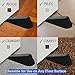 Door Stop | 5 Pack | Flexible Black Rubber Door Stopper Easily Wedges Door Gaps up to 1.2 Inches | Baltic Living® Doorstop