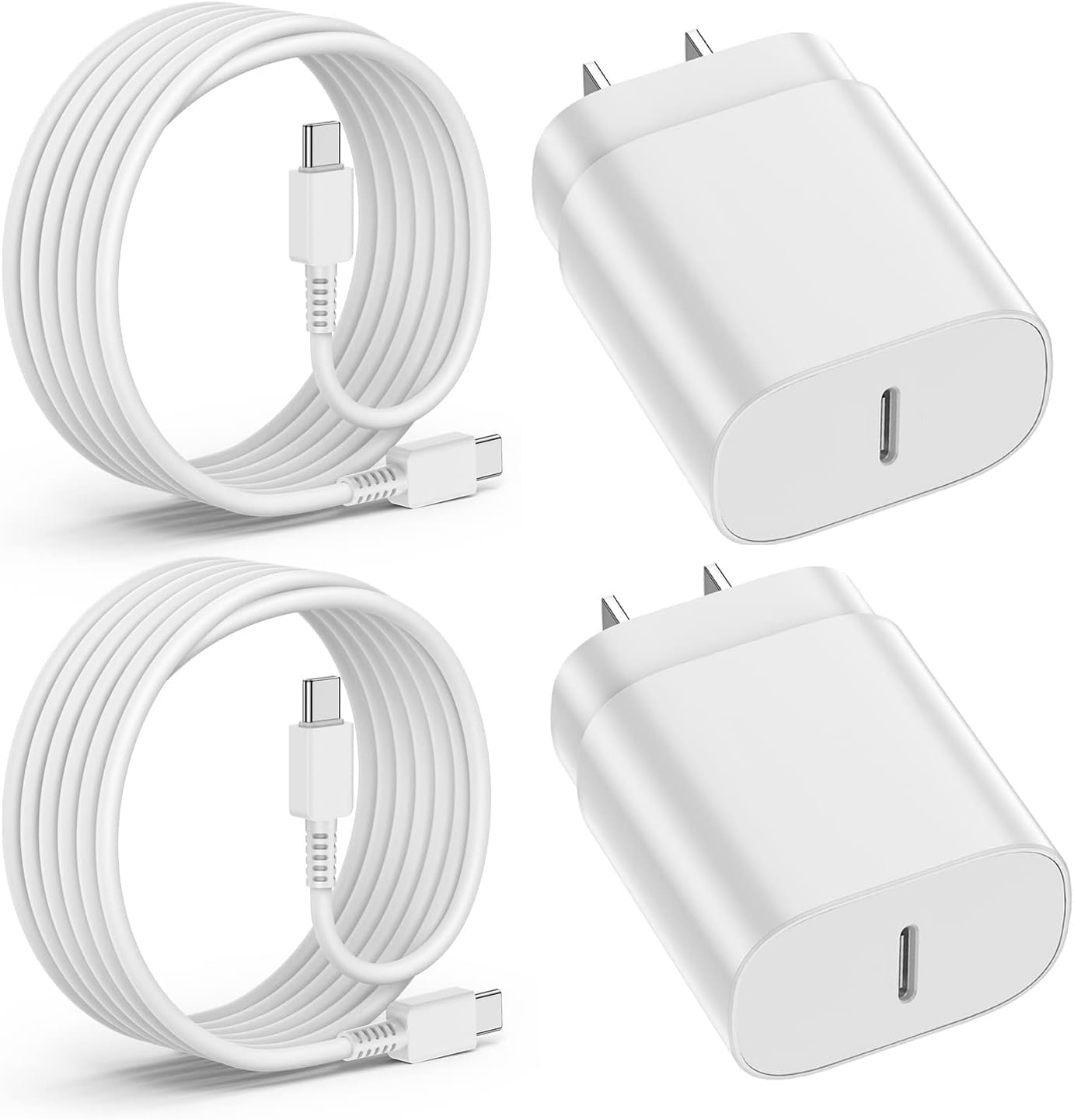 2 Pack-for Samsung Galaxy S23 S22, S21, Note 20 Fast Charging Type C,25w USB C Super Fast Charger Type C Wall Charger Block for iPad &10ft Android Phone Cable for Samsung Galaxy S20 / S21 Plus Ultra
