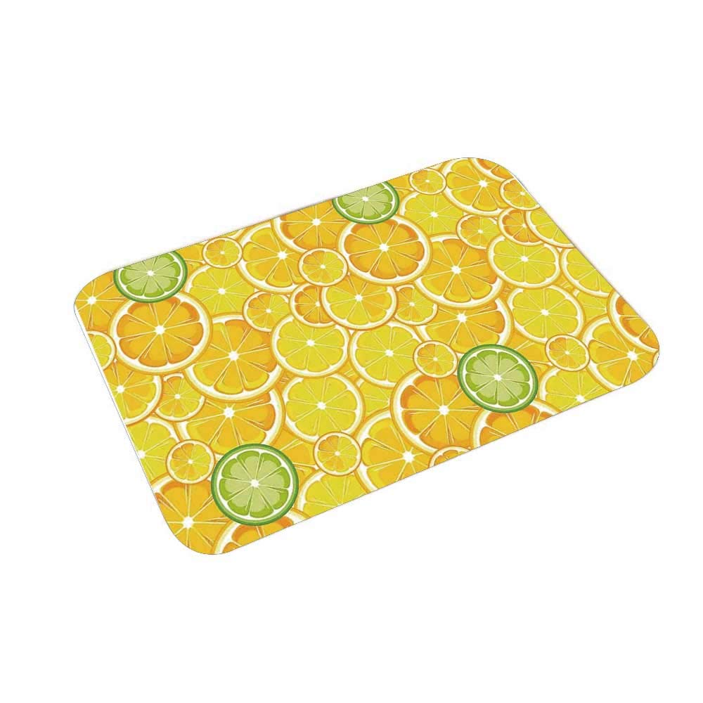 Amazon Com Yoliyana Yellow Decor Multi Function Floor Mat Lemon