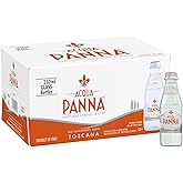 Aqua Panna Natural Spring Water 250 mL 8.8 Fluid Ounce Glass Bottles (12 Pack) &ndash; Premium Still Water Imported from Italy &ndash; Packaged by Voodoux Sales&trade;