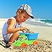 KKONES   Kids Beach Sand Toy Models Set (23PCS)Building Kits Reusable Zippered Bag Bucket Sand Wheel Mini Watering Can Mini Sailing Boat Toy Car Sand Sifter Castle Molds Animal Molds Operating Tool