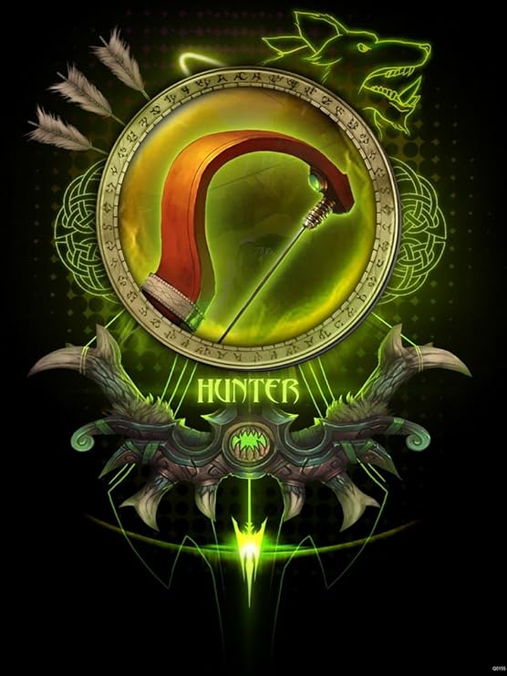 World of Warcraft Class Hunter Emblem Banner Flag Fan Art