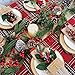 Christmas Artificial Pine Garland with Spruce Cypress Berries Frosted Pinecones Winter Greenery Garland for Holiday Season Mantel Fireplace Table Runner Centerpiece Decoration 6.6 feet