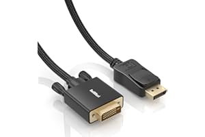 BolAAzuL 6ft DisplayPort to DVI Cable - Converter for HP, Dell & More