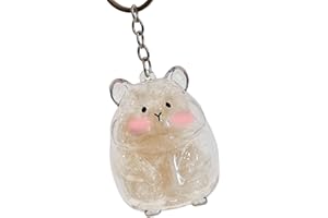 Acrylic Hamster Memorial Keychain, Pet Hair Souvenir Holder, Secure Pet Bottle for Keys & Backpacks Hamster Memory Bottle