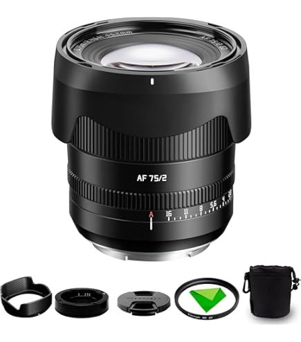 TTArtisan AF 75mm F2 Auto Focus Full Frame Camera Lens Large