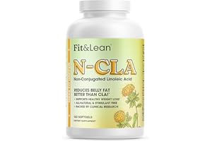 Fit & Lean N-CLA, Weight Loss Supplement, Reduces Belly Fat Better Than CLA, Boost Metabolism, Supports Lean Muscle, Stimulant Free, Non Conjugated Linoleic Acid, 120 Servings (Packaging May Vary)