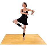 Marley Dance Floor for Home &amp; Studio | Available In 4Ft x 6Ft &amp; 3Ft x 4Ft | Portable Dance Floor Mat for Ballet, Tap, Irish Dancing &amp; More| Roll-Out Vinyl Flooring for Dancers | Marley Flooring | 5MM