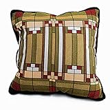 Frank Lloyd Wright Oak Park Home & Studio Skylight Throw Pillow