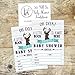 Hadley Designs 50 Oh Deer A Little Buck Is Almost Here Baby Shower Invitations For Boy - Baby Sprinkle Invitations, Cute Baby Shower Invites For Boy Woodland Baby Shower Invitations For Boy