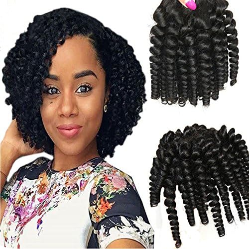 Mode Works Cheap Brazilian Afro Kinky Curly Hair 100 Brazilian Afro Lala Curl Human Hair Bundles Sew In Weave (10 12 14)