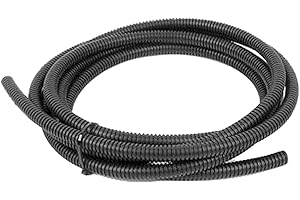 ESUPPORT 3/8 Inch 50 Feet Split Loom Wire Flexible Tubing Conduit Hose