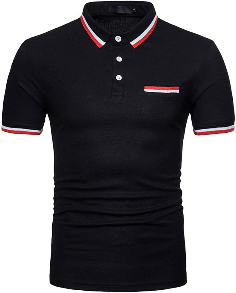 Boomboom Casual Top Blouse Slim Fit Short Sleeve Men Boys Shirts