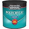 Minwax 222224444 Polycrylic Protective Wood Finish, Clear Matte, ½ Pint