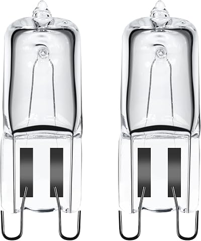 GMY G9 Halogen Oven Bulb 40W 230V 300C Heat Tolerant 2 Pack for Ovens