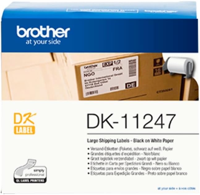Brother DK-11247 Label Roll Large Shipping Labels 180 per roll